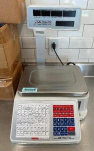 DETECTO 30 LB. DIGITAL MARKET SCALE WITH PRINTER