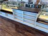 30' SALES DISPLAY COUNTER WITH MAPLE HARDWOOD TOPS AND WHITE ENGINEERED BASES. IN (6) SECTIONS. - 3