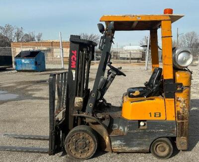 TCM 3500 LB. CAPACITY LP FORKLIFT.