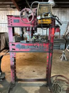 LEMPCO 400A SERIES 60 TON HYDRAULIC SHOP PRESS W/ CONTROLLER.