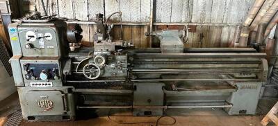 LACFER CR1-250 METAL WORKING LATHE WITH HOBART BETA MIG 250 WELDER.