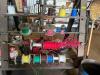 A FRAME METAL CART W/ CONTENTS - ASSORTED PARTIAL SPOOLS OF ELECTRICAL WIRING. - 2