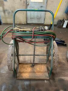 ACETYLENE CART W/ HOSE AND TORCH