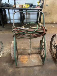 ACETYLENE CART W/ HOSE AND TORCH