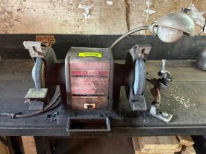 CRAFTSMAN 1/3 HP DOUBLE END BENCH GRINDER.