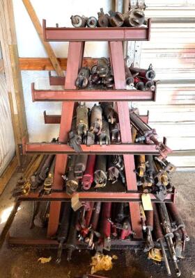 VARIOUS TIE ROD HYDRAULIC CYLINDERS AS SHOWN (RACK INCLUDED)