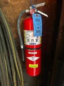 DRY CHEMICAL FIRE EXTINGUISHER W/ 2023 CHARGE