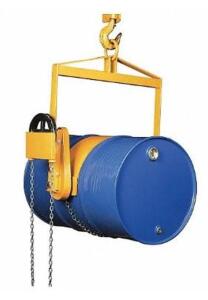 DESCRIPTION: (1) VERTICAL DRUM LIFTER BRAND/MODEL: GRAINGER/12R541 INFORMATION: YELLOW/LOAD CAPACITY: 800 LBS/DRUM CAPACITY: 55 GAL RETAIL$: $708.07 S