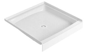DESCRIPTION: (1) CASCADE MOLDED-STONE SHOWER FLOOR BRAND/MODEL: FIAT/36WL100 INFORMATION: WHITE/CENTER DRAIN RETAIL$: $226.00 SIZE: 36" X 36" QTY: 1