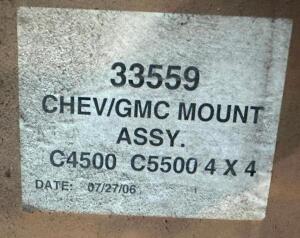 MOUNT KIT FOR CHEVY / GMC C4500 C5500