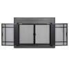 DESCRIPTION: (1) GLASS FIRESCREEN BRAND/MODEL: PLEASANT HEARTH INFORMATION: GUNMETAL SIZE: SMALL RETAIL$: $1179.20 EA QTY: 1