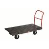 DESCRIPTION: (1) GENERAL PURPOSE PLASTIC-DECK PLATFORM TRUCK BRAND/MODEL: RUBBERMAID #4AAV3 INFORMATION: BLACK SIZE: 2000 LB CAPACITY RETAIL$: $919.47 - 2