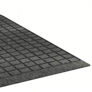 DESCRIPTION: (1) ENTRY MAT BRAND/MODEL: CONDOR #36VK01 INFORMATION: WAFFLE, OUTDOOR, HEAVY, POLYPROPYLENE, RUBBER, BEVELED EDGE , CHARCOAL SIZE: 4 FT