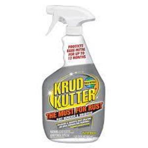 DESCRIPTION: (3) BOTTLES OF RUST REMOVER BRAND/MODEL: KRUD KUTTER INFORMATION: WATER BASED SIZE: 32 OZ RETAIL$: $16.98 EA QTY: 3