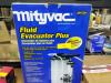 DESCRIPTION: (1) MANUAL FLUID EVACUATOR BRAND/MODEL: MITYYVAC #MV7201 SIZE: 2.3 GALLON RETAIL$: $130.00 EA QTY: 1 - 3