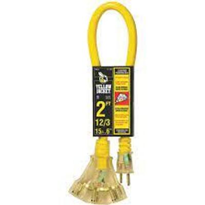 DESCRIPTION: (1) CORD POWER BLOCK BRAND/MODEL: YELLOW JACKET #2882 INFORMATION: YELLOW SIZE: 2' RETAIL$: $37.98 EA QTY: 1