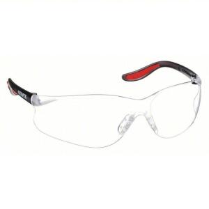 DESCRIPTION: (12) PAIRS OF SAFETY GLASSES BRAND/MODEL: ELVEX AVION #13D087 INFORMATION: CLEAR WTIH BLACK RED RIM SIZE: MEDIUM RETAIL$: $40.20 TOTAL QT