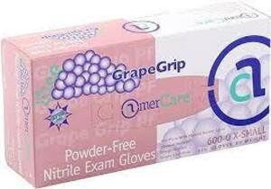 DESCRIPTION: (5) BOXES OF (100) POWDER FREE NITRILE EXAM GLOVESBRAND/MODEL: GRAPE GRIPINFORMATION: 100 GLOVES PER BOXSIZE: LARGERETAIL$: $20.00 EAQTY: 5