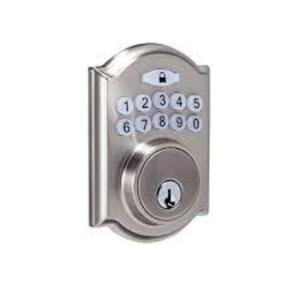 DESCRIPTION: (2) ELECTRONIC DEADBOLT BRAND/MODEL: DEFIANT RETAIL$: $62.98 EA QTY: 2