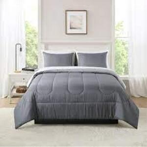 DESCRIPTION: (1) COORDINATED BEDDING SET BRAND/MODEL: MAINSTAYS INFORMATION: GRAY SIZE: FULL RETAIL$: $33.96 EA QTY: 1