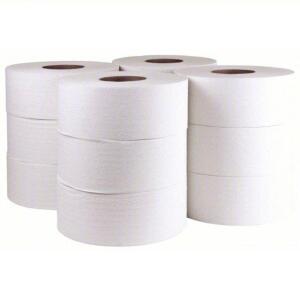 DESCRIPTION: (1) PACK OF (12) TOILET PAPER ROLL BRAND/MODEL: TOUGH GUY/31KY17 INFORMATION: WHITE/2-PLY SIZE: 3-3/8"CORE DIA X 1000 ROLL LENGTH RETAIL$