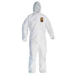 DESCRIPTION: (1) CASE OF (24) DISPOSABLE COVERALLS BRAND/MODEL: KLEENGUARD #4WYE3 INFORMATION: WHITE SIZE: SIZE M RETAIL$: $239.44 EA QTY: 1