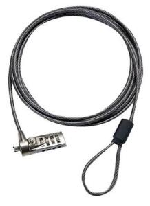 DESCRIPTION: (2) DEFCON CABLE LOCK BRAND/MODEL: TARGUS/PA410U INFORMATION: CUT-RESISTANT/GALVANIZED STEEL RETAIL$: $36.99 EACH SIZE: 6.5' QTY: 2