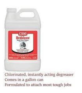 DESCRIPTION: (1) BRAKE PARTS CLEANER BRAND/MODEL: CRC BRAKLEEN SIZE: 1 GALLON RETAIL$: $43.13 EA QTY: 1