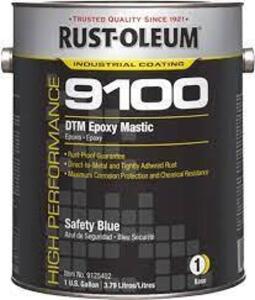 DESCRIPTION: (1) INDUSTRIAL DTM EPOXY MASTIC BRAND/MODEL: RUST-OLEUM #9125402 INFORMATION: SAFETY BLUE SIZE: 1 GALLON IMAGES ARE FOR ILLUSTRATION PURP