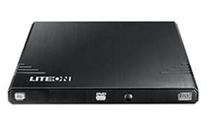 DESCRIPTION: (1) EXTERNAL DVD-CD WRITER BRAND/MODEL: LITE-ON/EBAU108 INFORMATION: BLACK/DOUBLE-LAYER RETAIL$: $48.79 SIZE: 1/2" X 5-3/8" X 5-33/64" QT
