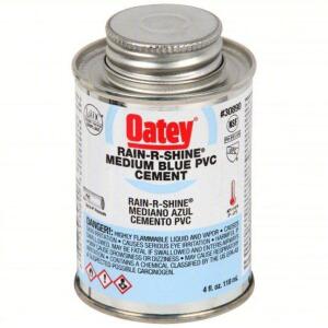 DESCRIPTION: (4) PIPE CEMENT BRAND/MODEL: OATEY #39AP09 SIZE: 4 FL OZ RETAIL$: $7.91 EA QTY: 4