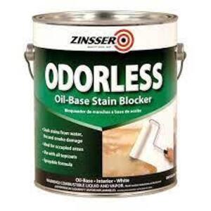 DESCRIPTION: (2) OIL BASED STAIN BLOCKER BRAND/MODEL: ZINSSER ODORLESS SIZE: 1 GALLON RETAIL$: $50.35 EA QTY: 2