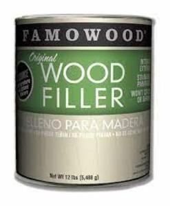 DESCRIPTION: (2) WOOD FILLER BRAND/MODEL: FAMOWOOD FILLER SIZE: 1 GALLON RETAIL$: $82.57 EA QTY: 2