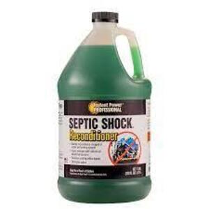 DESCRIPTION: (2) SEPTIC SHOCK BRAND/MODEL: INSTANT PROFESSIONAL SIZE: 1 GALLON RETAIL$: $25.15 EA QTY: 2