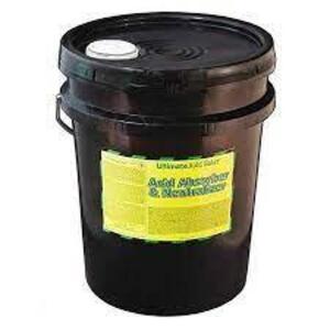 DESCRIPTION: (1) ACID NEUTRALIZER BRAND/MODEL: ULTIMATE ACID EATER SIZE: 5 GALLON RETAIL$: $65.95 EA QTY: 1