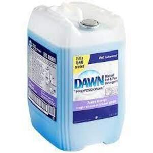 DESCRIPTION: (1) MANUAL POT AND PAN DETERGENT BRAND/MODEL: DAWN PROFESSIONAL SIZE: 5 GALLON RETAIL$: $118.00 EA QTY: 1