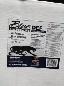 DESCRIPTION: (1) DEF BRAND/MODEL: BLUE PANTHER SIZE: 2.5 GALLON RETAIL$: $16.98 EA QTY: 1