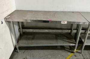 STAINLESS STEEL WORK TABLE