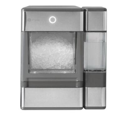 DESCRIPTION: (1) OPAL NUGGET COUNTER TOP ICE MAKER WITH SIDE TANK BRAND/MODEL: GE PROFILE OPAL01GENKT SIZE: 24 LB MAX OUTPUT RETAIL$: $579.00 QTY: 1