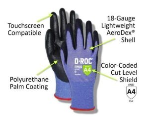 DESCRIPTION: (2) PACKS OF (12) WORK GLOVES BRAND/MODEL: MAGID #D-ROC INFORMATION: BLUE SIZE: SIZE 9 RETAIL$: $13.90 EA QTY: 2