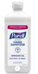 DESCRIPTION: (1) CASE OF (12) HAND SANITIZER BRAND/MODEL: PURELL SIZE: 16 FL OZ RETAIL$: $45.78 EA QTY: 1