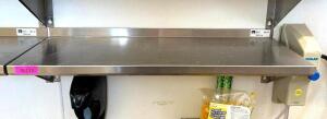 3' WALL MOUNT STAINLESS SHELF