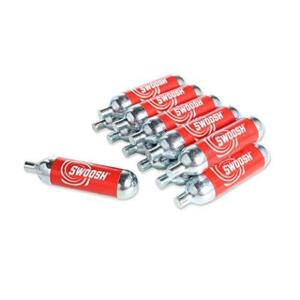 DESCRIPTION: (2) PACK OF (12) SWOOSH GUN CARTRIDGES BRAND/MODEL: DIVERSITECH/GGC-12 INFORMATION: C02/LIGHTWEIGHT RETAIL$: $51.53 PER PK OF 12 SIZE: 3