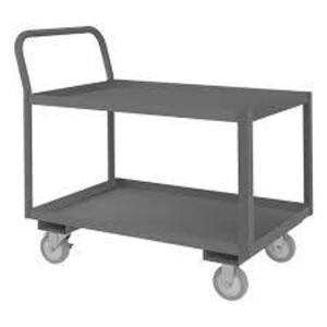 DESCRIPTION: (1) ROLLING SERVICE CART BRAND/MODEL: DURHAM #RSC-243036-2-3K-TLD-95 INFORMATION: GRAY SIZE: 30" X 48" RETAIL$: $557.53 EA QTY: 1