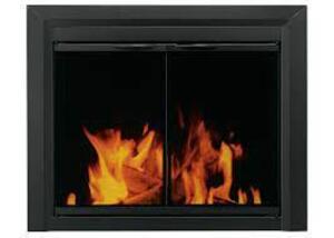 DESCRIPTION: (1) FIRESCREEN FIREPLACE GLASS BRAND/MODEL: CARLISLE #CL-3001 INFORMATION: BLACK SIZE: MEDIUM RETAIL$: $289.99 EA QTY: 1