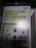 DESCRIPTION: (1) HIGH FLOW WATER FILTRATION REPLACEMENT FILTER BRAND/MODEL: GE APPLIANCES #FQK1R SIZE: MEDIUM SIDE REPLACEMENT RETAIL$: $42.95 EA QTY: - 2