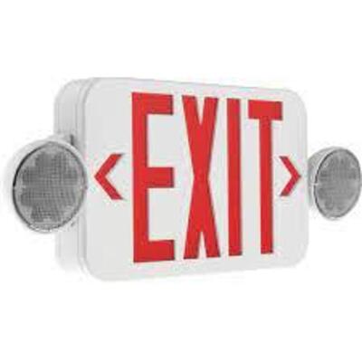 DESCRIPTION: (2) EXIT SIGN BRAND/MODEL: COMPASS #CCRRC INFORMATION: RED AND WHITE RETAIL$: $44.34 EA QTY: 2