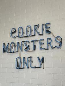 COOKIE MONSTERS ONLY NEON SIGN