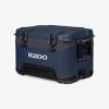 DESCRIPTION: (1) ICE COOLER BRAND/MODEL: IGLOO #BMX 52 INFORMATION: DARK BLUE WITH BLACK SIZE: 52 QT RETAIL$: $202.03 EA QTY: 1