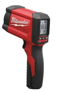 DESCRIPTION: (1) INFRARED TEMP GUN BRAND/MODEL: MILWAUKEE/2268-20NST INFORMATION: TEMP RANGE: -22 TO 1022F/RED & BLACK RETAIL$: $244.66 QTY: 1